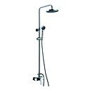 Contemporary Single Handle Adjustable Height Shower Faucet(Chrome Finish)