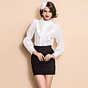 ts vintage Jacquard Rüschen Bluse Shirt