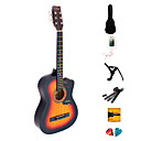 MATILDA - (Colorful Strings) 38" Beginner Acoustic Guitar Outfit (Orange)
