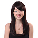 Capless Long castanhos lisos 100% perucas de cabelo humano