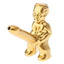 Novelty Vindtæt Gas lighter (guld)