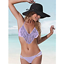 Women's V Neck Lovely Purple Acacia Swimwear
