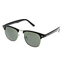 Oreka Dark Green Lens preto / branco quadro óculos vintage (2 Cor selecionável)