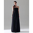 Sheath/Column Strapless Empire Floor-length Chiffon Bridesmaid Dress