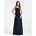 Sheath/Column One Shoulder Floor-length Chiffon Bridesmaid Dress