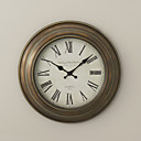 Retro Metal Wall Clock 16"