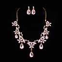 Elegant Alloy With Cubic Zirconia Women's Jewelry Set Including Necklace,Earrings