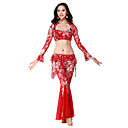 Performance Dancewear Lace with Embroidery Belly Dance Outfits For Ladies More Colors