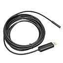 7 mm Lens Endoscopio USB 2.0 6 - IP67 resistente al agua LED 5M boroscopio Cámara