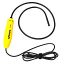 7 mm a prueba de agua USB 2.0 300KP Endoscopio Flexible 10X Cámara w / 4-LED - Amarillo
