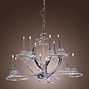 moderni lampadari in acciaio inox con 12 luci di candela stile