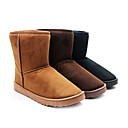 Mannen Wool Flat halverwege de kuit Laarzen van de Winter