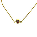 Superbe collier en or 18 carats avec rubis naturel des femmes