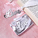 design en métal amour faveur de mariage signet