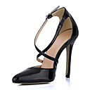 Elegant lakleder Naaldhak Pointy Toe Pumps Met Gesp partij / avond schoenen