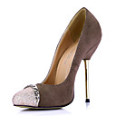 Stilfuld Suede stilethæl hæl Pumper med mousserende Glitter Party / Evening Shoes