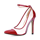 Elegantes zapatos de salón de charol tacón de aguja Fiesta / noche zapatos (más colores)