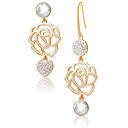 Pretty Unsymmetrical Boutique Rose Earrings