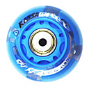 Roue en caoutchouc et carbone Skate Acier Shimmering amortissement anti-saut (1PCS, Diamètre = 64mm, couleurs assorties)