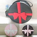 Paquete de regalo hecho a mano de cuero PU Lolita dulce bolsa con Arco