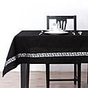 Embroidered Silver Color Table Cloth