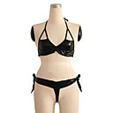 Negro Sexy Club de Mujeres Bra Estilo y Set Bragas (Busto :86-102cm Cintura :58-79 Caderas :90-105cm)