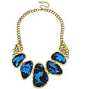 Women's Fashion onregelmatige patronen Royal Blauw Bril ketting