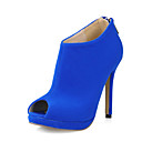 Suede Stiletto Heel Peep Toe / Ankle Boots With Zipper Party / Evening Shoes (More Colors)