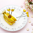5 Réglez la fourche Fruit Piece En Holder Banana Belle