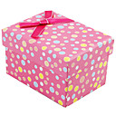 Bella Polka Dot Box Regalo con fiocco nastro