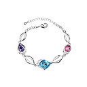 Fashion Alloy Plating Platinum With Crystal Women's Bracelet(More Colors)