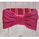 Femmes Simple Couleur Silk Bow Ceinture élastique