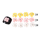 20PCS 3D Finger résine Décorations ongles Wintersweet sertie de diamants (couleurs assorties)