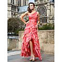 A-line One Shoulder Asymmetrical Chiffon Evening Dress