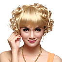Capless High Quality Synthetic Short Curly Blonde Hair Wigs
