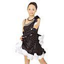 Satin Vêtements performance et Spandex Robe cristal avec danse latine pour les enfants