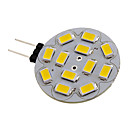 G4 6W 12x5730SMD de 550 570LM 2700-3000K luz blanca cálida Bombilla LED Spot (12 V)