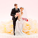 Gelukkige Bruid & Bruidegom Wedding Cake Topper