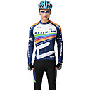 MYSENLAN PN Mesh + Flex material transpirable de manga larga Ciclismo Trajes Hombre