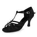 Customized Satin T-Strap mit Strass Latin / Ballroom Damen Tanzschuhe