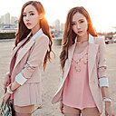 Cuffed Blazer Dames met Plisse Hem