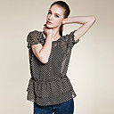 Elegante VIVIAN All-partido Blusa de gasa