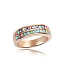 Gorgeous 18K Gold Plated High Quality Alloy and Crystal Ring