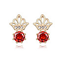 Classic 18K Gold Plated CZ Cubic Zirconia Earring(More Colors)