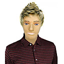 Capless High Quality Synthetic Short Straight Blonde Men's Wigs