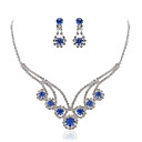 superbe mariage strass mariée ensemble de bijoux, y compris le collier, boucles d'oreilles