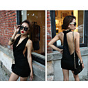 Women's Sexy Open Back Halter Dress