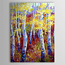 Pintados à mão de óleo Floresta Paisagem Pintura Amarelo 1303-LS0261