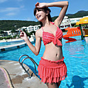 Cabestro sexy bikini de la mujer con falda de volantes