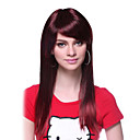 Capless Bestnote synthetische Long glatte schwarze Haare Perücke